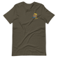Short-Sleeve Unisex T-Shirt (Blue "fear" Bold colors front and back)