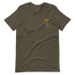 Short-Sleeve Embroidered Unisex T-Shirt ("Blue" Fear)
