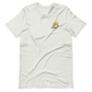 Short-Sleeve Unisex T-Shirt (Blue "fear" Bold colors front and back)