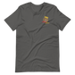 Short-Sleeve Unisex T-Shirt (Red "fear" Bold colors front and back)