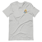 Short-Sleeve Unisex T-Shirt (Blue "fear" soft colors front and back)
