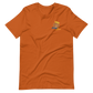 Short-Sleeve Unisex T-Shirt (Blue "fear" Bold colors front and back)