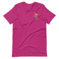 Short-Sleeve Unisex T-Shirt (Blue "fear" Bold colors front and back)