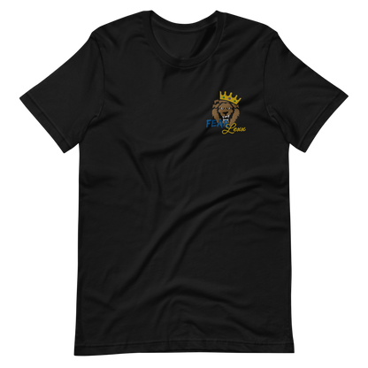 Short-Sleeve Embroidered Unisex T-Shirt ("Blue" Fear)