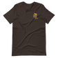 Short-Sleeve Unisex T-Shirt (Blue "fear" Bold colors front and back)