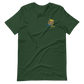 Short-Sleeve Unisex T-Shirt (Blue "fear" Bold colors front and back)