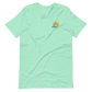 Short-Sleeve Unisex T-Shirt (Blue "fear" soft colors front and back)