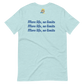 Short-Sleeve Unisex T-Shirt (Blue "fear" soft colors front and back)
