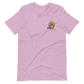 Short-Sleeve Embroidered Unisex T-Shirt (Blue "Fear" soft colors)