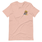 Short-Sleeve Embroidered Unisex T-Shirt (Blue "Fear" soft colors)