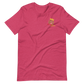 Short-Sleeve Unisex T-Shirt (Red "fear" Bold colors front and back)