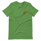 Short-Sleeve Embroidered Unisex T-Shirt (Blue "Fear" soft colors)