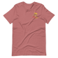 Short-Sleeve Unisex T-Shirt (Red "fear" Bold colors front and back)