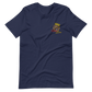 Short-Sleeve Embroidered Unisex T-Shirt ("Red" Fear bold colors)