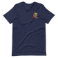 Short-Sleeve Unisex T-Shirt (Red "fear" Bold colors front and back)