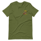 Short-Sleeve Embroidered Unisex T-Shirt ("Red" Fear bold colors)