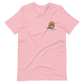 Short-Sleeve Embroidered Unisex T-Shirt (Blue "Fear" soft colors)