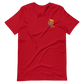 Short-Sleeve Unisex T-Shirt (Blue "fear" Bold colors front and back)
