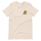 Short-Sleeve Embroidered Unisex T-Shirt (Blue "Fear" soft colors)