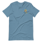 Short-Sleeve Unisex T-Shirt (Blue "fear" soft colors front and back)