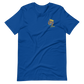 Short-Sleeve Unisex T-Shirt (Blue "fear" Bold colors front and back)