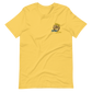 Short-Sleeve Embroidered Unisex T-Shirt (Blue "Fear" soft colors)