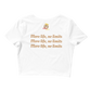 Women’s Crop Top (Red "fear" front and back)