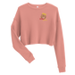 Women's Crop Sweatshirt (Red "fear" front and back)