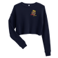 Women's Crop Sweatshirt (Red "fear" front and back)