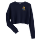 Women's Crop Sweatshirt (Blue "fear" front and back)