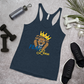 Women's Racerback Tank (Blue "fear" front and back)