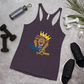 Women's Racerback Tank (Blue "fear" front and back)