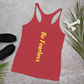 Women's Racerback Tank (Red "fear" front and back)