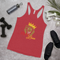 Women's Racerback Tank (Red "fear" front and back)