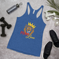 Women's Racerback Tank (Red "fear" front and back)