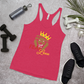 Women's Racerback Tank (Red "fear" front and back)