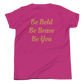 Youth Short Sleeve Unisex T-Shirt (Red "fear" front & back)