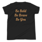 Youth Short Sleeve Unisex T-Shirt (Red "fear" front & back)