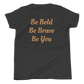 Youth Short Sleeve Unisex T-Shirt (Red "fear" front & back)