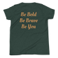 Youth Short Sleeve Unisex T-Shirt (Blue "fear" front & back)