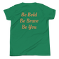 Youth Short Sleeve Unisex T-Shirt (Blue "fear" front & back)