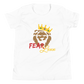 Youth Short Sleeve Unisex T-Shirt (Red "fear" front & back)
